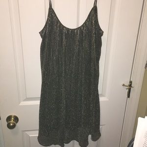 Adorable black and gold cocktail dress!
